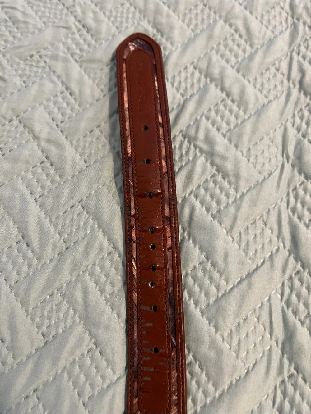 Mossy Oak Realtree Camouflage Leather Belt in Brown and Green